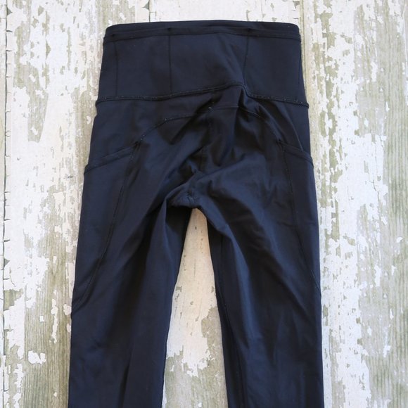 Lululemon Fast And Free 7/8 Tight Black Leggings 2 - Picture 7 of 7